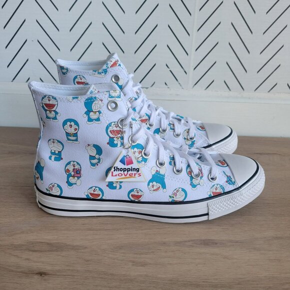 ⭐Converse x Doraemon Chuck Taylor High Top Size 7 Men's Sneakers White A15791C - Picture 1 of 10